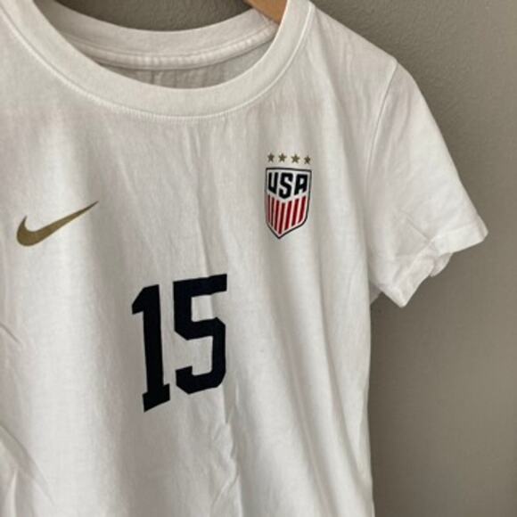 Nike Team USA Megan Rapinoe #15 Jersey T-Shirt - White - Small - Picture 2 of 5